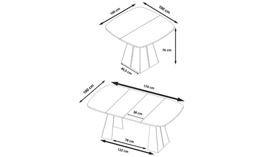 Esszimmer Tisch Japandi Weiß DAST