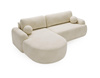 Elegantes Ecksofa L-Form OLIO Creme 