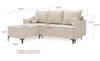 Ecksofa mit Schlaffunktion LEO Beige
