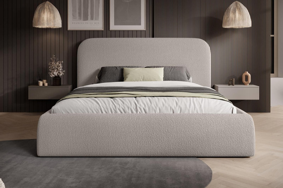 Graphit Minimalistisches Polsterbett 120x200 MAT