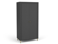 Garderobe mit 2 Türen TRENDS Schwarz