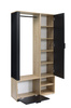 Garderoben-Set DECO mit Kleiderstange Artisan Eiche