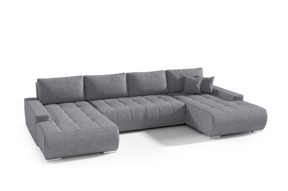 Großes Ecksofa in U-Form für Wohnzimmer MONA Beige
