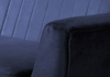 Sofa mit hohen Beinen TULIO BLAU