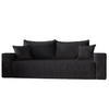 Modern cordstoff Schlafsofa schwarz CORDI