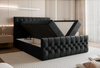 Glamouröses Boxspringbett Schwarz 140x200 MIAMI