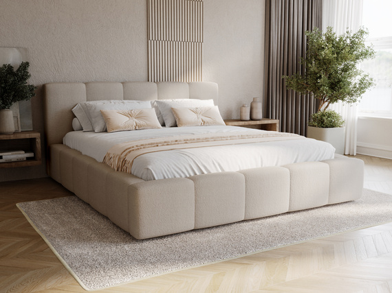 Polsterbett Designbett LARAS 180x200 Beige