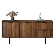 TV Kommode natur mit zwei Schubladen Eiche Hikora COLGO