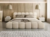 180 \ Beige \ Lattenrost mit Holzrahmen