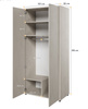 Kleiderschrank 2-türen TEEN FLEX Silk fou