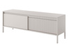 TV Schrank mit zwei Klappen und fronten gefräst JULO Beige