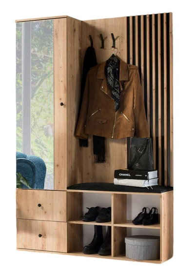 Garderoben-Set BORDO Eiche Artisan