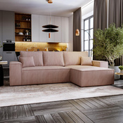 Ecksofa L-form MALAG Rosa