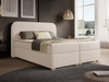 Boxspringbett 160x200 hellbeige Modernes Einzelbett DESIGNO