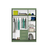 Kleiderschrank ALEX II Blau + Gold