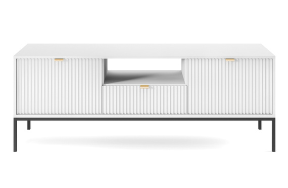 TV-Schrank mit Schublade und 2 Türen NANCY  Lowboard mit Lamellen