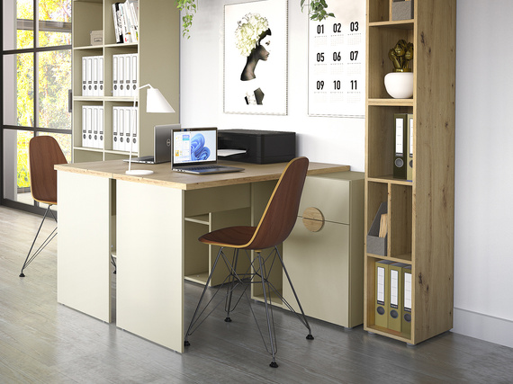 Eckschreibtisch rechts oder links JUSK Beige