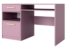 Schreibtisch mit Schublade und Tür ALEX II Rosa