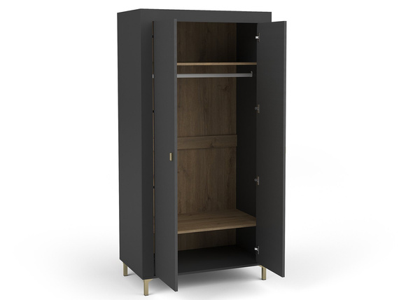 Garderobe mit 2 Türen TRENDS Schwarz