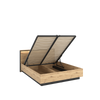 Doppelbett mit Lattenrost LIMA Eiche artisan