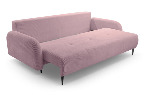 Sofa cord mit Bettkasten CLOUD Rosa