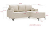 Ecksofa mit Schlaffunktion LEO Breite: 213 cm Grün
