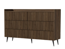 Schubkastenkomode Japandi MODE Nussbaum