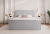 Luxus Boxspringbett mit Bettkasten 120x200 Grau 