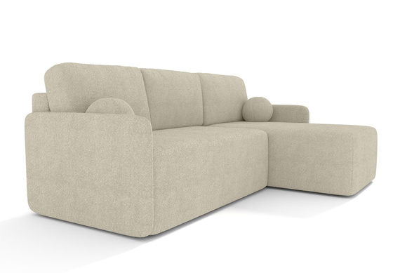 Eckcouch mit Schlaffunktion MODERNA Beige