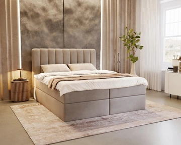 mit Topper \ 160 \ Beige