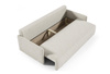 Modern schlafsofa mit Bettkasten STYLO Hellbeige