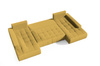 Großes Ecksofa in U-Form für Wohnzimmer MONA Beige
