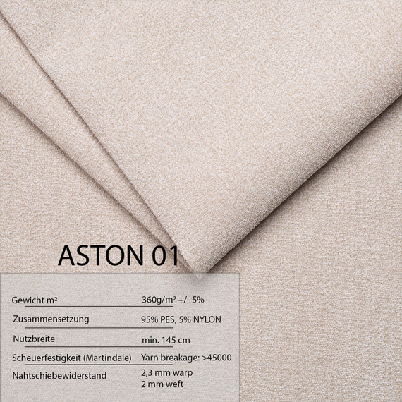 Großes Ecksofa in U-Form für Wohnzimmer MONA Beige