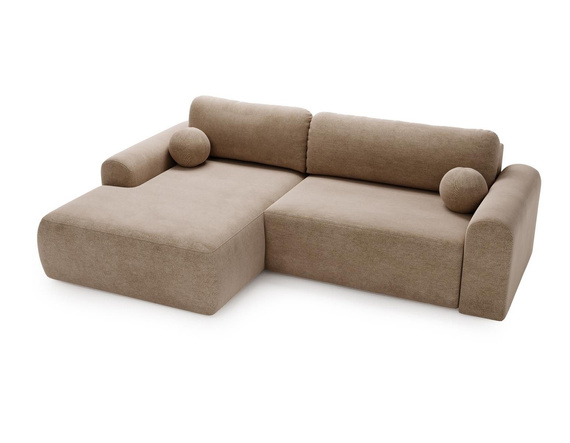 Design Ecksofa in modernem stil velvet braun links AURA