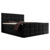 Boxspringbett Cloudy 140x200 mit topper schwarz PADDY