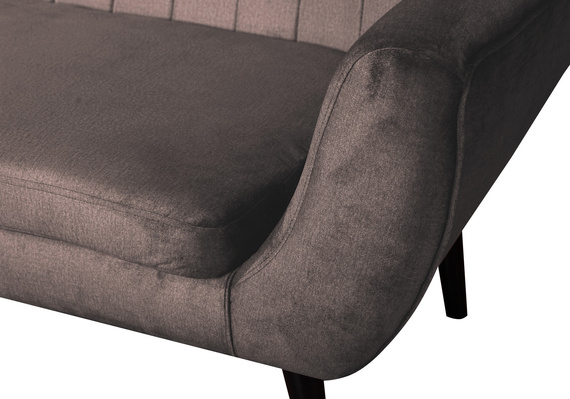 Sofa mit hohen Beinen TULIO Breite: 160 Braun