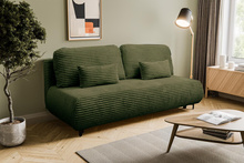 2 Sitzer Schlafsofa ohne Armlehnen olivgrün NEO