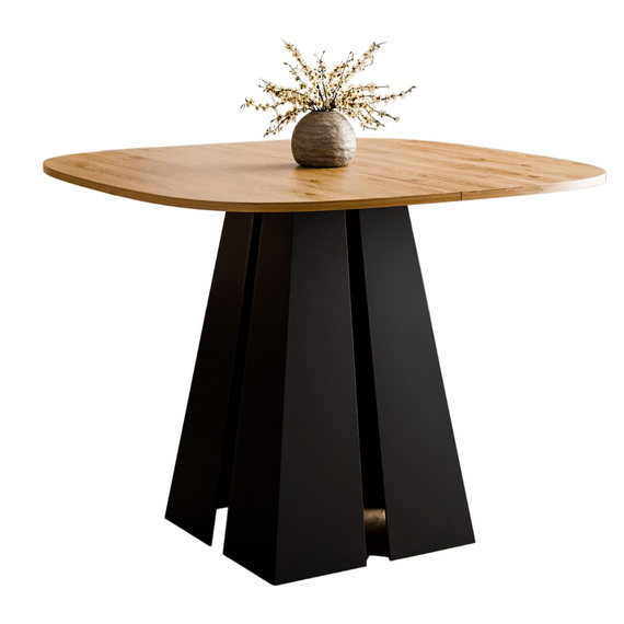 Moderner Esstisch Eiche craft + schwarz DAST
