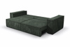 Schlafsofa mit Bettkasten und Cordstoff MONA Grün