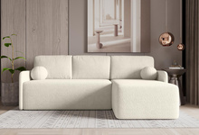 Ecksofa mit Schlaffunktion MODERNA Creme