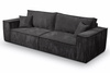 Schlafsofa mit Bettkasten und Cordstoff MONA Graphit